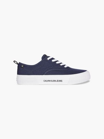 Calvin Klein Cipők HU587856 | Calvin Klein Canvas Férfi Sportcipő Sötétkék